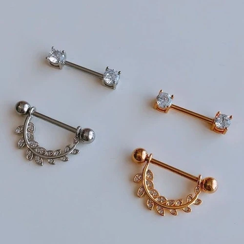 Piercing Pezoneras Laureles Importadas El Par 0