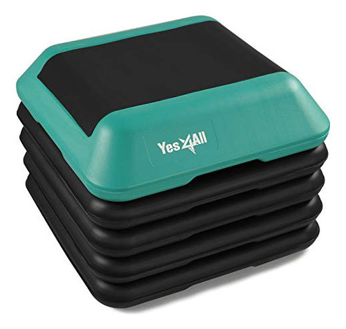 Yes4all Plataforma Aeróbica De Escalón Alto Ajustable, 16  X 0