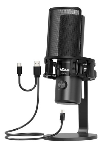 Vegue Microfono Usb, Condensador Cardioide Para Computadora, 0