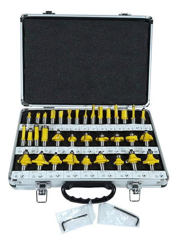 Juego De 35 brocas Para Ruteadora; kit De Brocas De Carbu. 0
