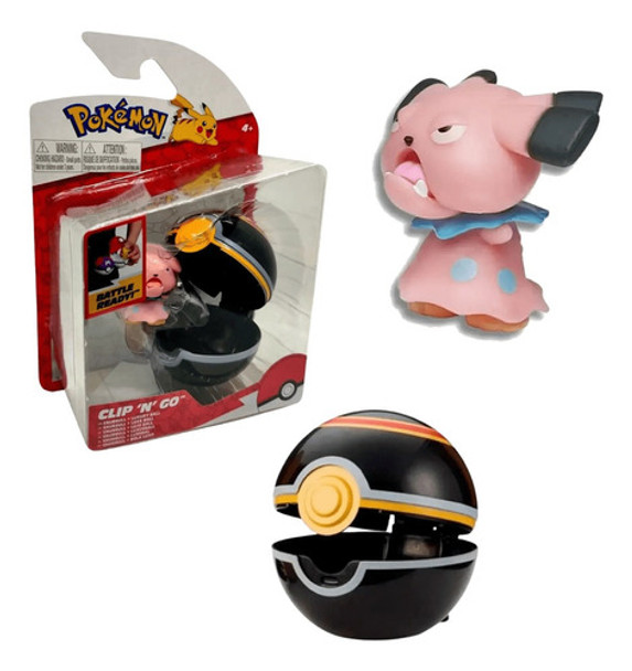 Mini Figura Pokémon Snubbull Clip N Go Colecionável Sunny 0