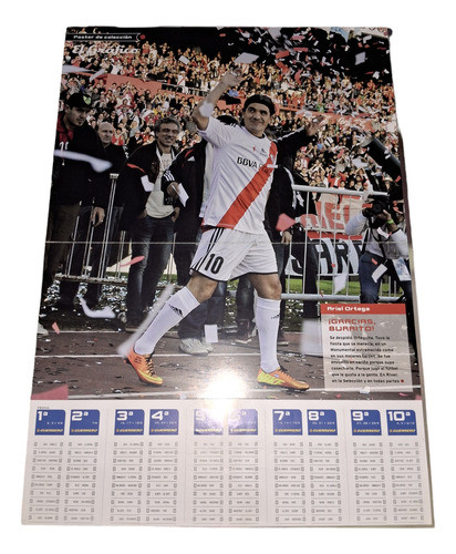 Mini Poster Ariel Ortega  34 X 30 Satinado 0