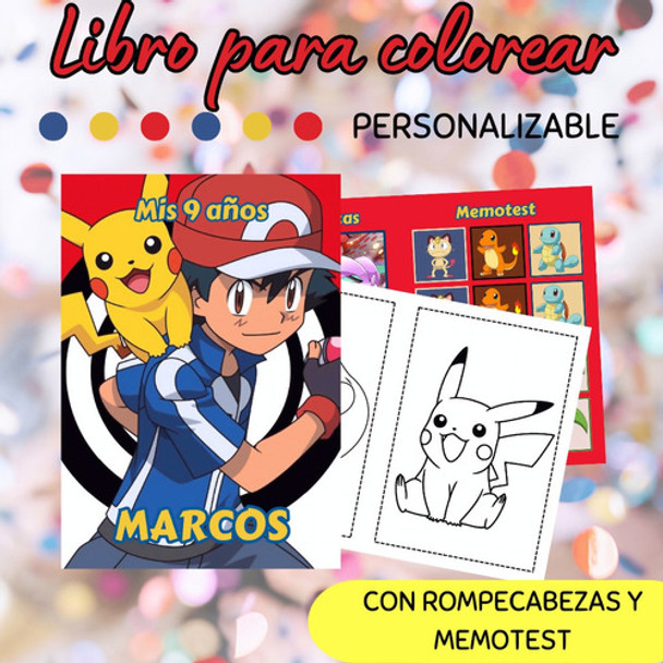Libro Imprimible Para Colorear Pokemon 0