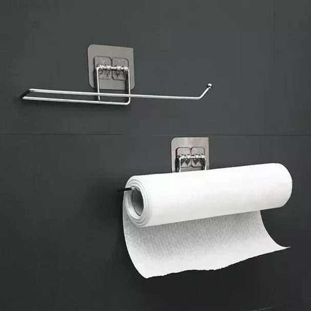 Soporte Colgante Adhesivo Para Organizacion De Baño Y Cocina 0