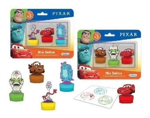 Sellos Surtidos X2 Con Figura Pixar Tapimovil 1116 0