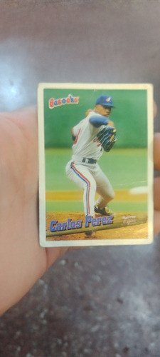Figuritas Beisbol Bazooka Carlos Pérez 0