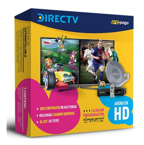 Kit Directv Prepago Sin Contrato Canales Hd Autoinstalable 0