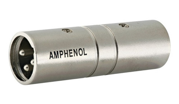 Adaptador Xlr Macho A Macho Amphenol Ac3m3mw 0