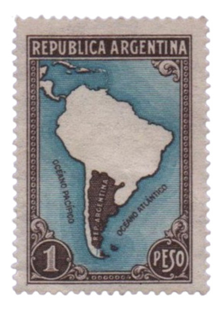 Sello De Argentina Jalil Nº 761 0
