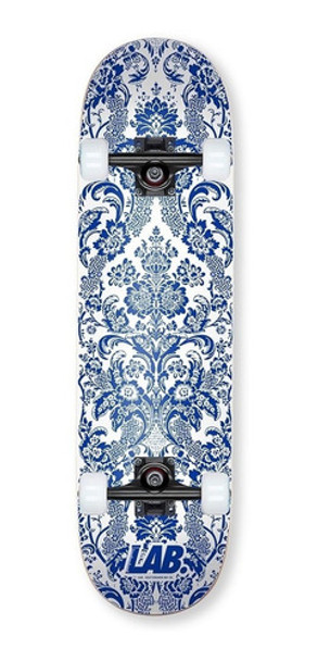 Skate Completo Lab 7 Capas Con Lija Trucks Alum Porcelain 0