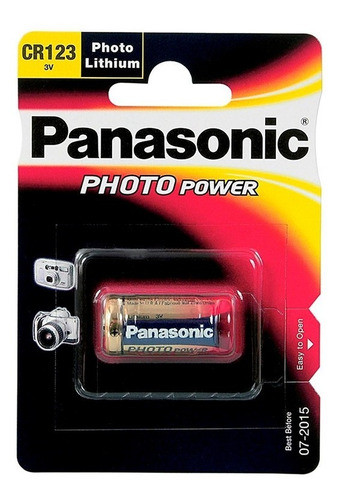 Pila Panasonic Cr123 Cr17345 3v Litio 0