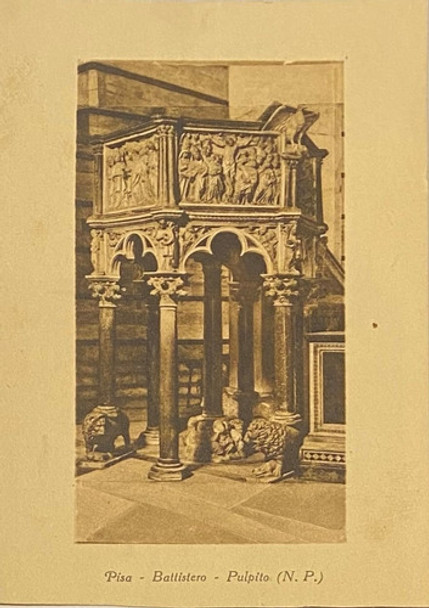 Antigua Postal Pisa Battistero, Pulpito, P02/ 45 0