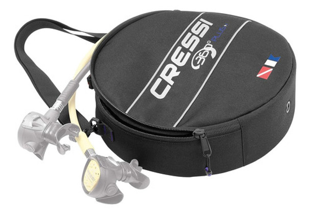 Cressi 360 Bolsa Reguladora, Negro/rojo 0