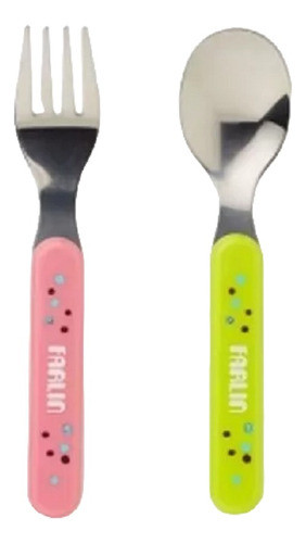 Set De Cubiertos Cuchara Tenedor De Metal Para Bebé Farlin 0