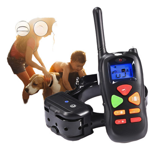 Perro Adiestramiento Collar Perro Control Remoto Recargable 0