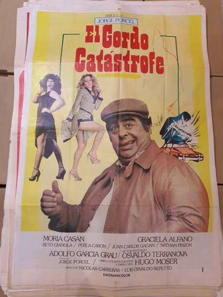 Afiche Cine Original-1444- El Gordo Catastrofe-porcel Moria 0 Afiche Cine Original-1444- El Gordo Catastrofe-porcel Moria 0