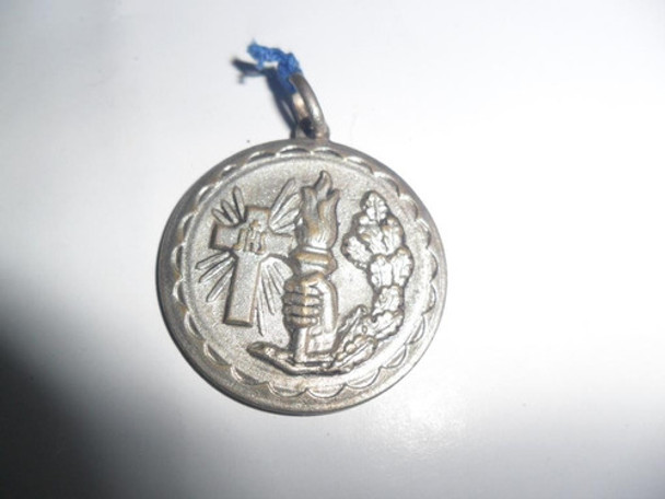 Antigua Medalla Medallita Antorcha Cruz Religiosa 0 Antigua Medalla Medallita Antorcha Cruz Religiosa 0