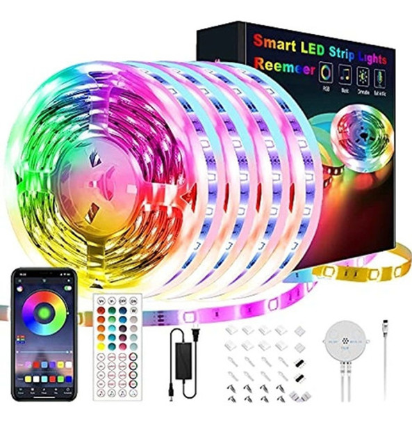 Luces Led De 65.6 Pies Para Dormitorio, Tiras De Luces Led R 0