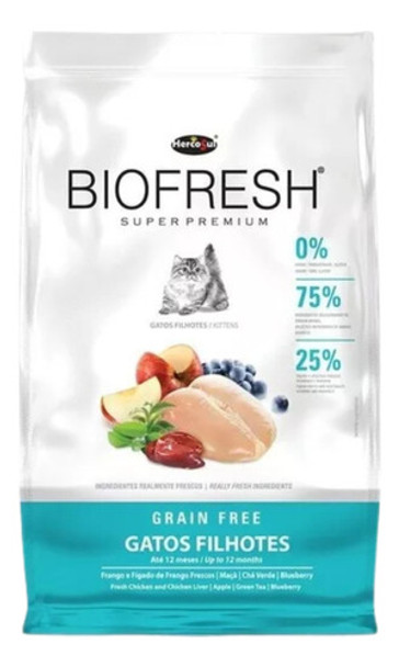 Alimento Biofresh Super Premium Para Gato De Temprana 1,5kg 0 Alimento Biofresh Super Premium Para Gato De Temprana 1,5kg 0