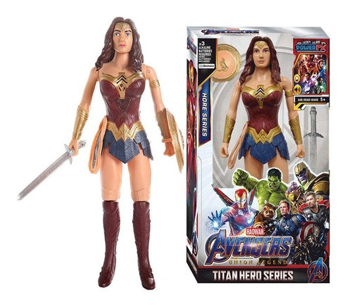 Mulher Maravilha Gigante 30cm Liga Da Justiça - Frete Grátis 0