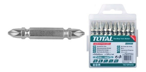 Set 10 Puntas Ph2 Magnetico P/ Atornillador Total Tac16ph223 0