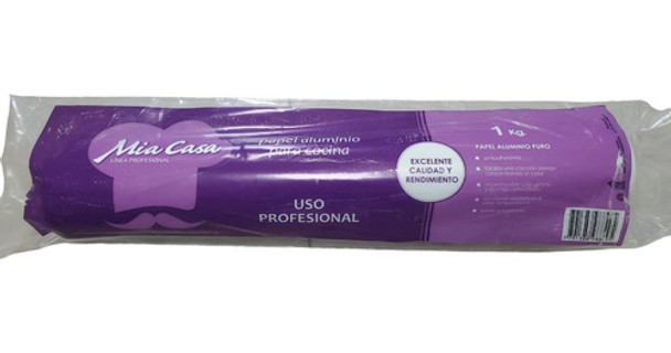 Rollo Papel Aluminio De 38 Cm X 1 Kg Gastronómico 0