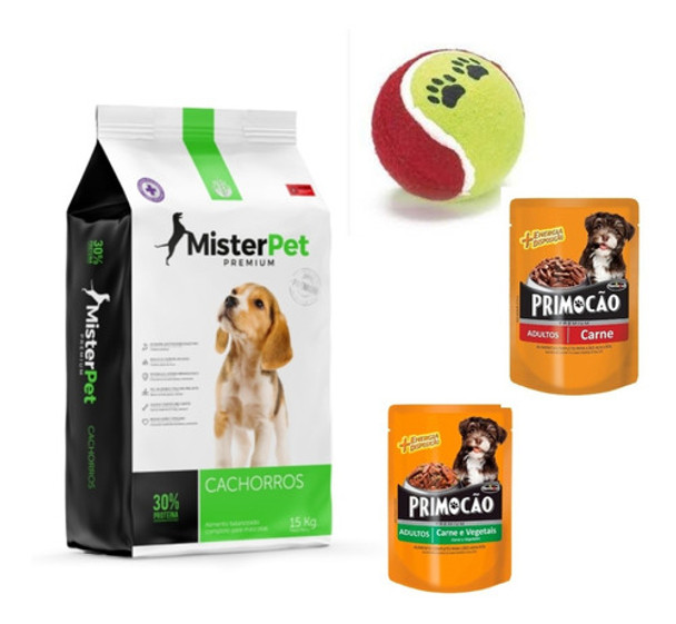 Mister Pet Puppy Cachorro 15 Kilos+pouch Primocao+pelota 0 Mister Pet Puppy Cachorro 15 Kilos+pouch Primocao+pelota 0