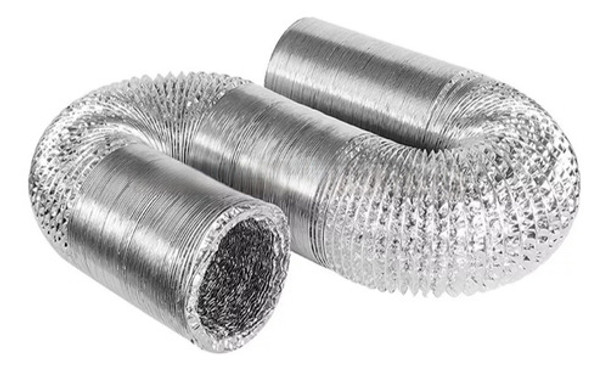 Caño Ducto Corrugado Extracción Aluminio 80mm X Mt 0