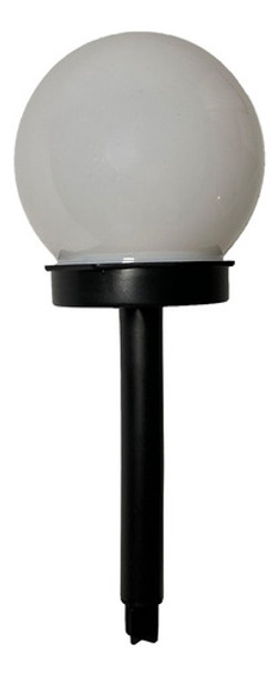 Estaca Esfera Luz Led Panel Jardin Exterior Negro Decorativo 0