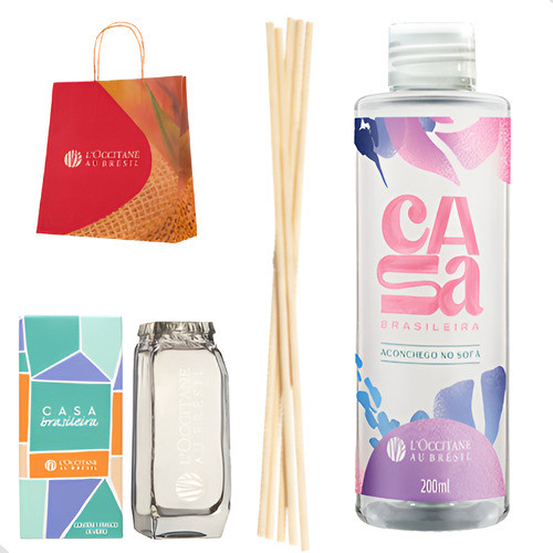 Difusor Loccitane Varetas Perfumadas Frasco Vidro 200ml 0