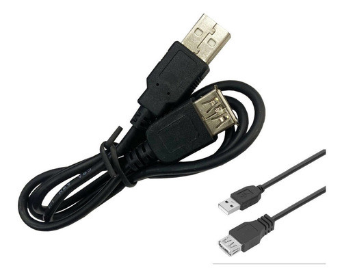 Kit 12 Pçs - Cabo Usb Macho + Usb Femea - Extensor Usb 80 Cm 0