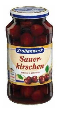 Cereja Doces Escuras Sem Caroço Stollenwerk Alemanaha - 680g 0