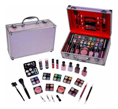 Maletin Tornasolado Con Maquillaje Cameo Set Maquillaje 0