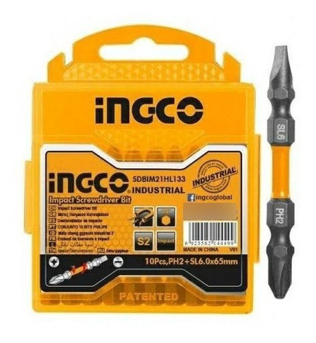Set De 10 Puntas De Impacto Ph2 + Sl6 0