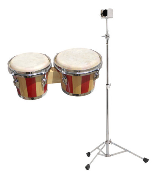 Combo Bongo Ftb105d Semi Profesional + Soporte + Llave 0 Combo Bongo Ftb105d Semi Profesional + Soporte + Llave 0