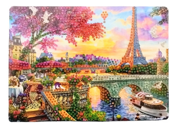 Pintura Por Diamantes Cuadro 15x21 Paisaje Paris 0 Pintura Por Diamantes Cuadro 15x21 Paisaje Paris 0