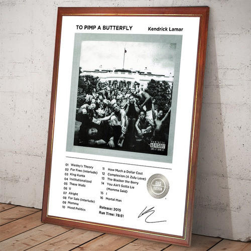 Kendrick Lamar Poster To Pimp A Butterfly En Cuadro 0
