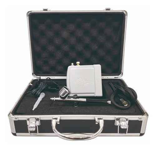 Kit Completo Aerografia Confeitaria Artes Barbearia + Maleta 0