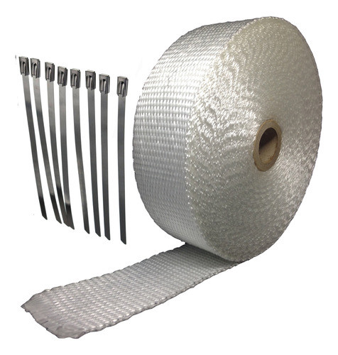 Manta Térmica Termotape Branca Escapamento 20 Metros 10 Zip 0