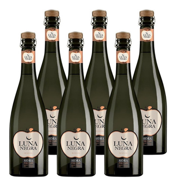 Sidra Premium Luna Negra Tradicional 750ml  Caja X 6 - Sufin 0