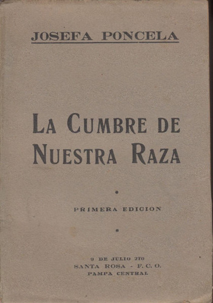 Josefa Poncela Cumbre De Nuestra Raza 1942 Historia Indigena 0 Josefa Poncela Cumbre De Nuestra Raza 1942 Historia Indigena 0
