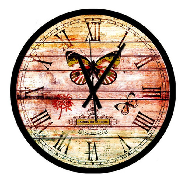 Reloj De Pared Gigante Vintage Mariposa 0 Reloj De Pared Gigante Vintage Mariposa 0