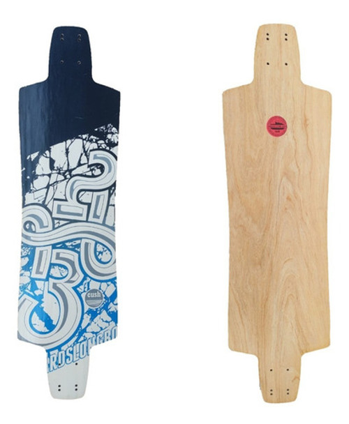 Shape Cush Longboard Skate Marfim Sm22 91,5x25cm 0