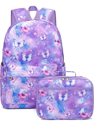Mochila Bluboon Escolar De Mariposa 0