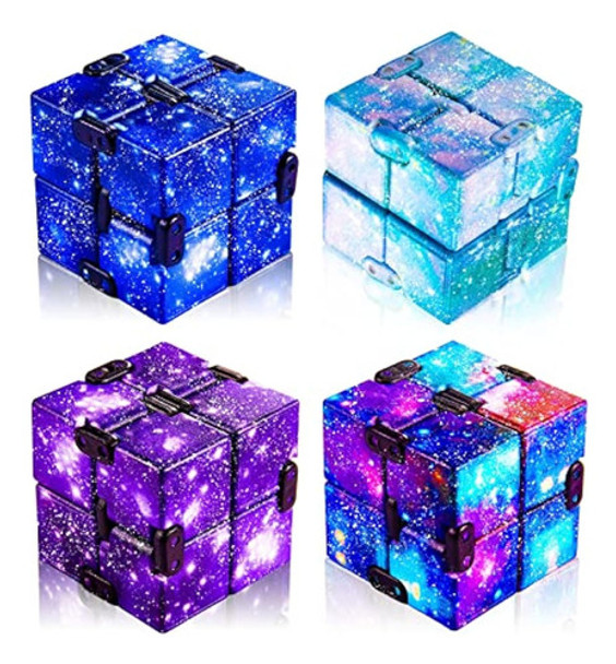 Cubo Infinito (4 Unidades), Juguete Sensorial Para 0 Cubo Infinito (4 Unidades), Juguete Sensorial Para 0