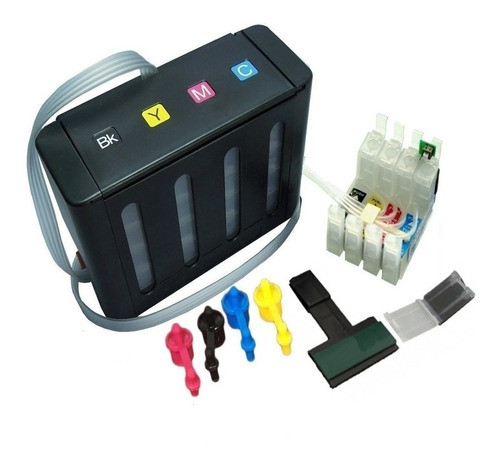 Sistema Continuo Caja Negra Negro Sin Tinta No Chip Para Xp 0