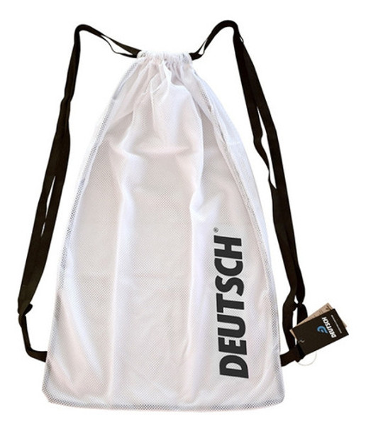 Mochila Bolsa De Red Natación Deutsch Blanco/negro 0