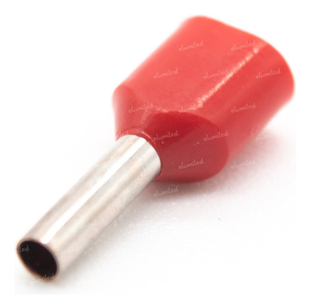 200 Terminales Preaislado Puntera Tif Hueca Doble Rojo 2x1mm 0