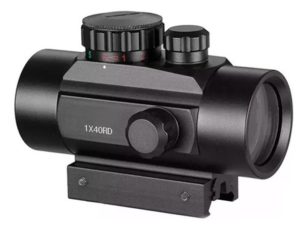 1x40 Red Dot Reflex Ajustável Sight Para Caça Ao Ar Livre 0