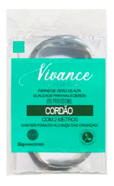 Fibra De Vidro Vivance Para Alongamento Cordão 2 Metros 0